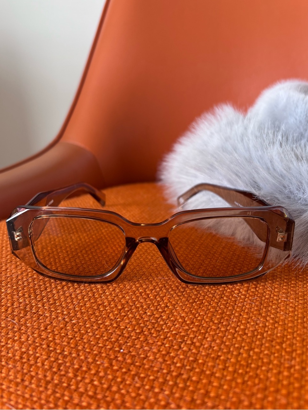 Brown Rectangular Women’s Fashion Glasses